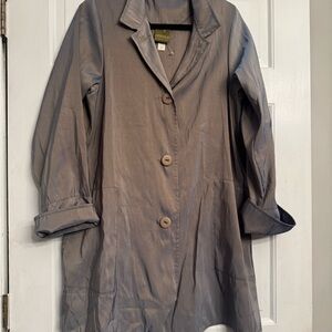 Elegant Gray Trench Coat